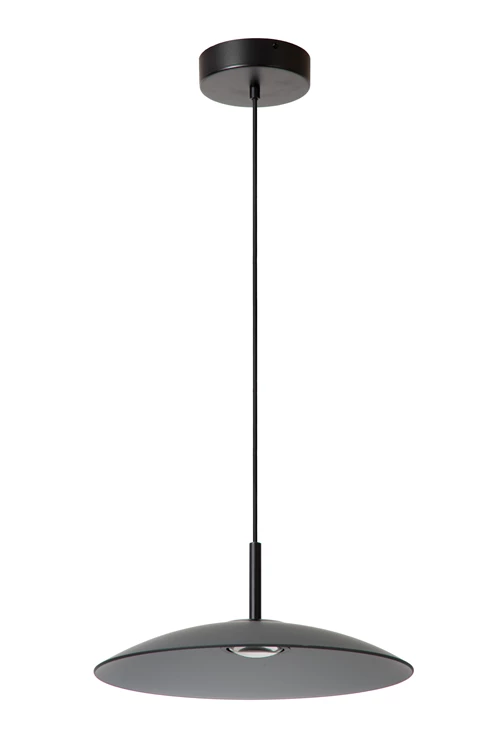 Lucide MENGA - Pendant light - Ø 40 cm - LED Dim. - 1x11W 2700K - Smoke Grey | Premium - turned off